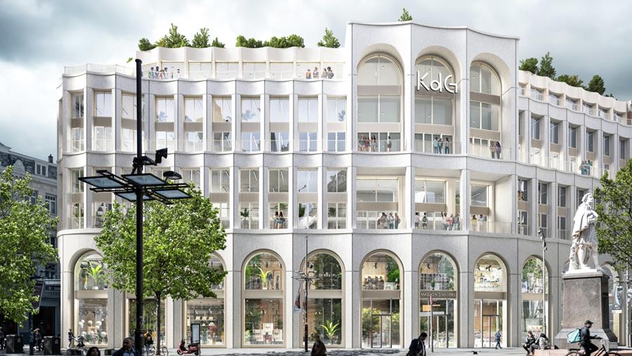 Le nouveau campus KDG Hogeschool comme élément phare pour revaloriser le Meir