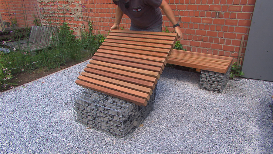 Votre propre ensemble de jardin avec des gabions