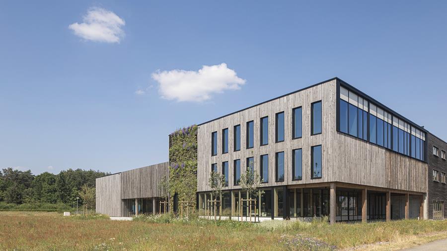 100% demonteerbaar circulair kantoorgebouw