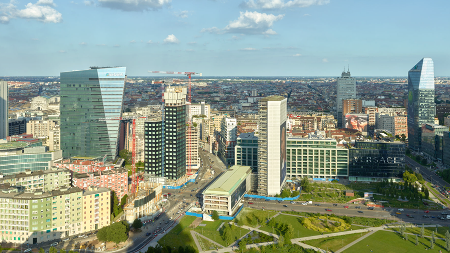 ACPV ARCHITECTS en COIMA voltooien nieuwe toegangspoort tot Milanese zakendistrict
