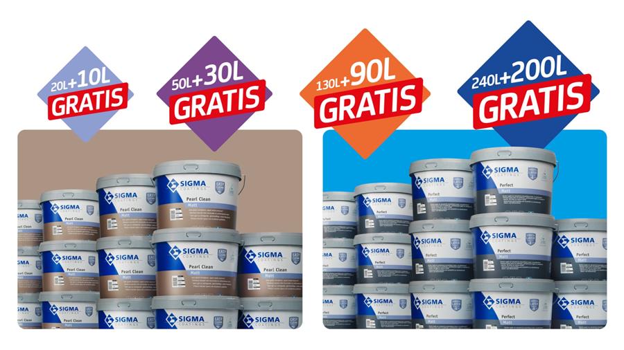 Découvrez de superbes promotions sur les peintures murales Premium Sigma Coatings