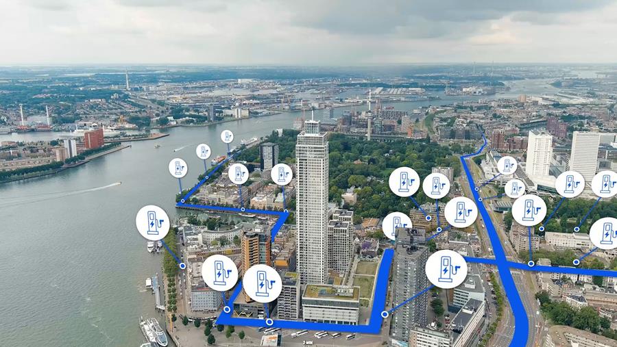 Rotterdam utilise 15 000 bornes de recharge comme centrale électrique virtuelle